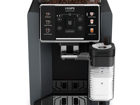 Máquina de Café Automática com Moinho Integrado Krups EA912B10 Sensation Milk - Cinzento Cheap