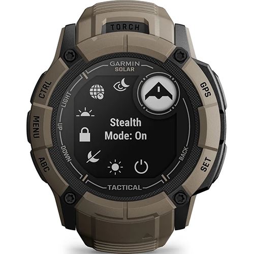 Smartwatch Garmin Instinct 2X Solar Tactical - Castanho Supply