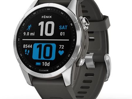 Relógio Desportivo Garmin Fénix 7S - Prateado | Grafite Online Sale