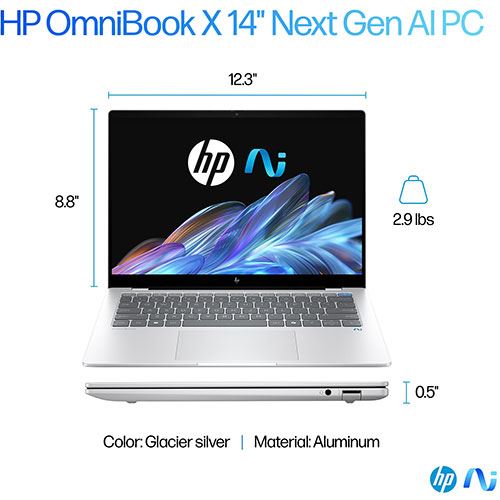 Computador Portátil HP OmniBook X 14-fe1000np | 14  | Snapdragon® X Plus X1P-42-100 | 16GB | 1TB SSD on Sale