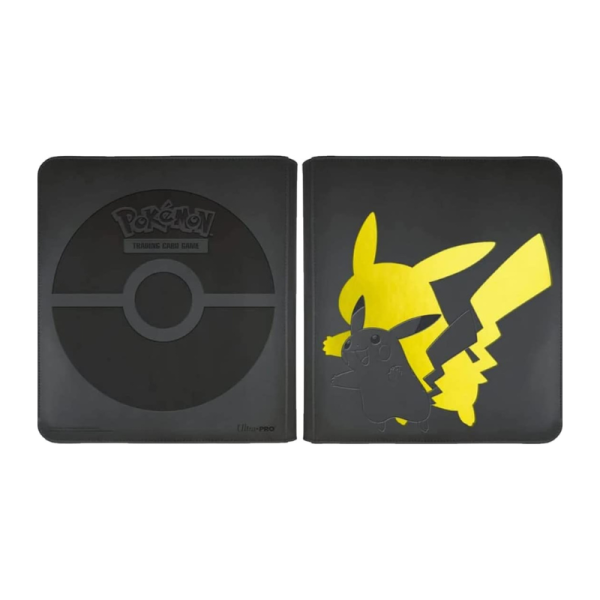 Pokemon 12 Pocket Zippered PRO Binder Elite Series Pikachu 480 cards Online now