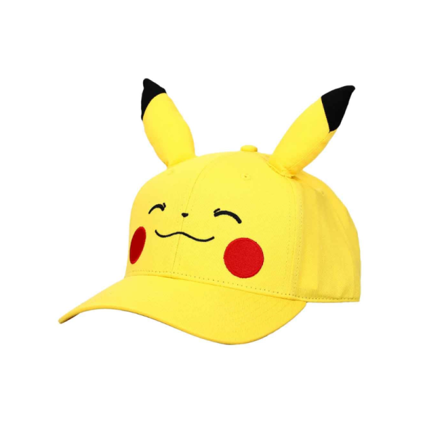 Pokemon Pikachu 3D Ears Cosplay Pre-Curved Bill Snapback Fashion